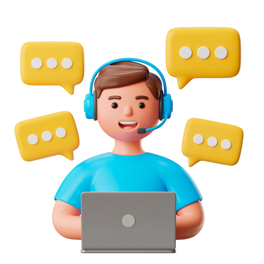 Ilustração da área do cliente